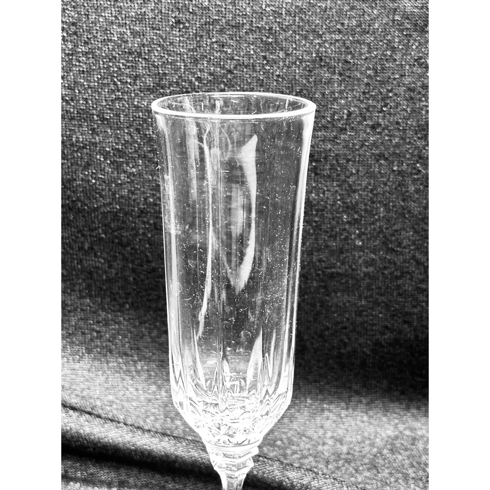 2 Vintage Crystal Toscany Brighton Fluted Champagne Glasses 7 3/4 " X 2 1/8" - Picture 6 of 12